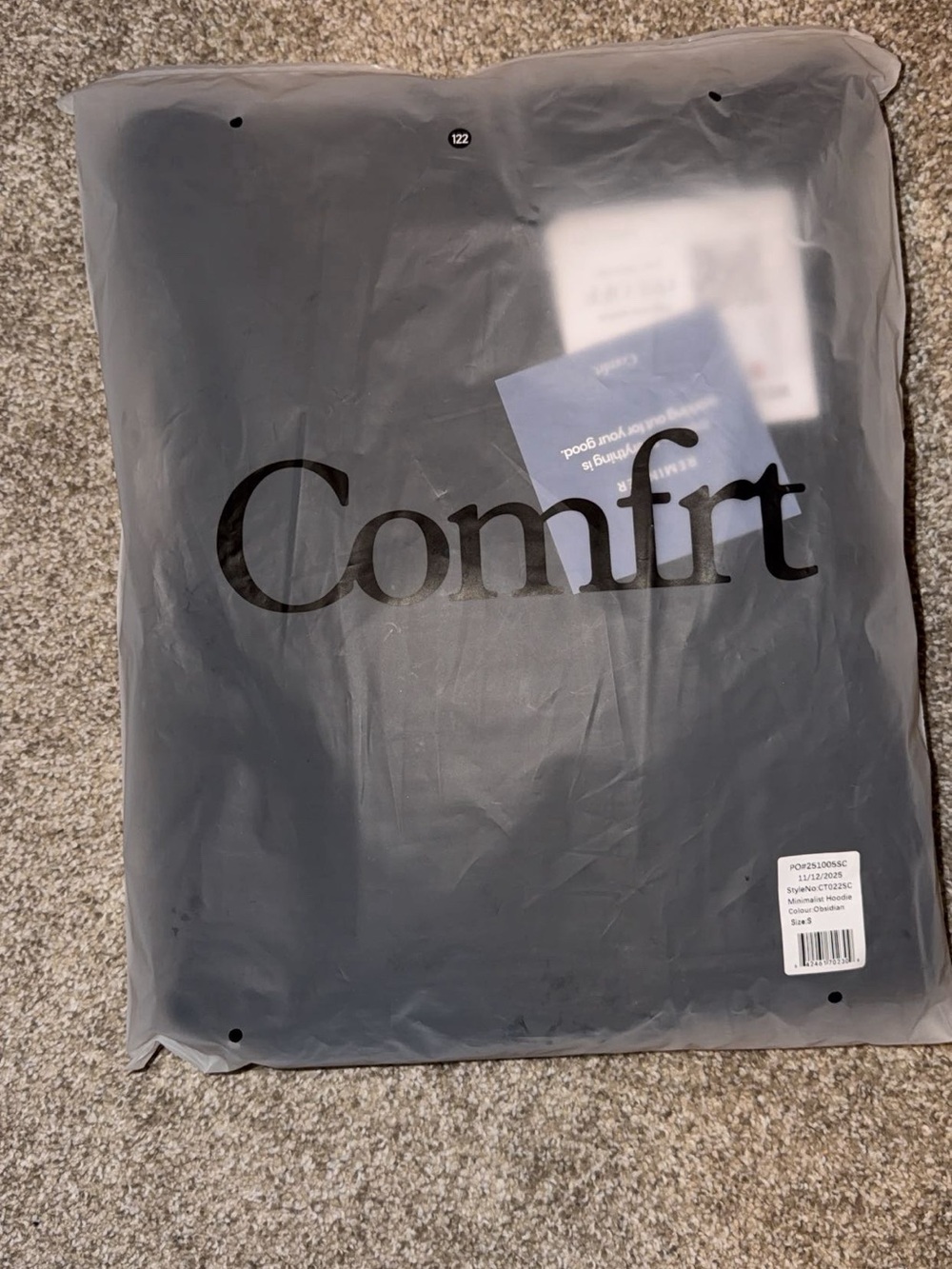 Comfit Black Women's Hoodie Sweatshirt